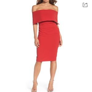 Vince Camuto popover cocktail dress